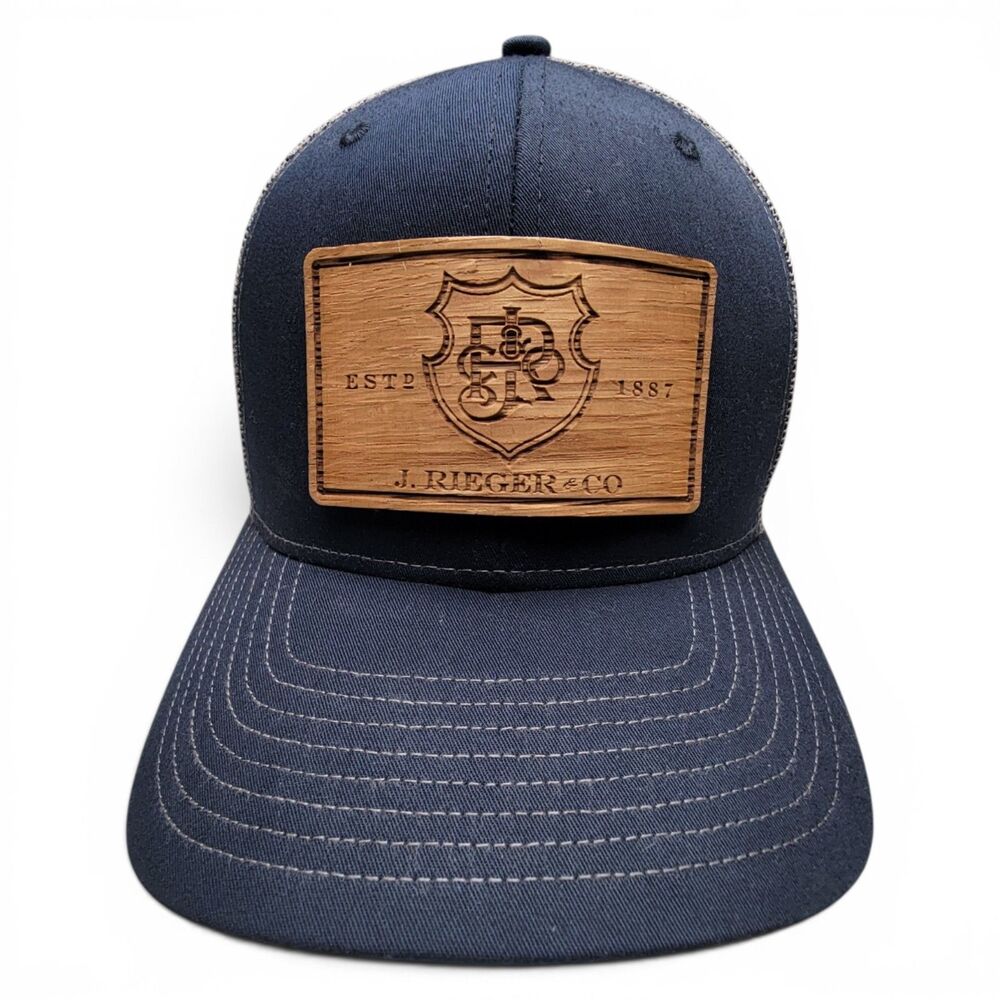 J. Rieger Kansas City Trucker Hat Strapback Adjustable Cap KC Distillery